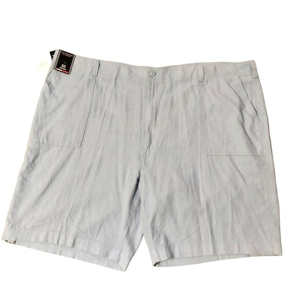 Roundtree Yorke Light Blue Shorts Mens 50 NEW Linen Blend - Picture 7 of 11